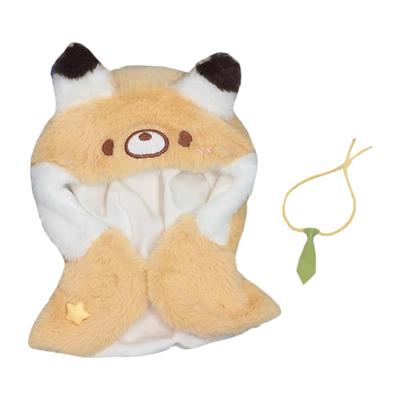 Niannyyhouse 10cm 20cm Stuffed Animal Clothes, Fox Cape, Necktie, Cotton Doll Costume, Dress Up (10cm)