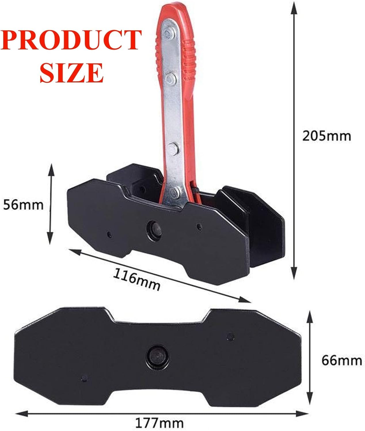 

Brake Caliper Press Ratchet with 2 Steel Plates, Red United States