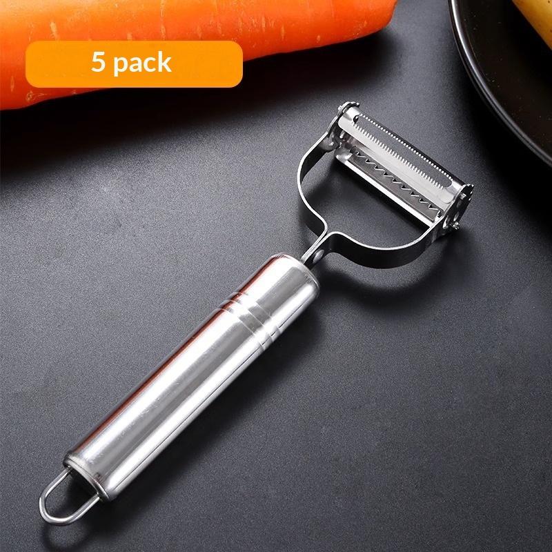 1/5Pcs Vegetable Slicer 2In1 Stainless Steel Potato Cucumber Carrot Grater Peeler Vegetables Fruit Peeler Kitchen Tool