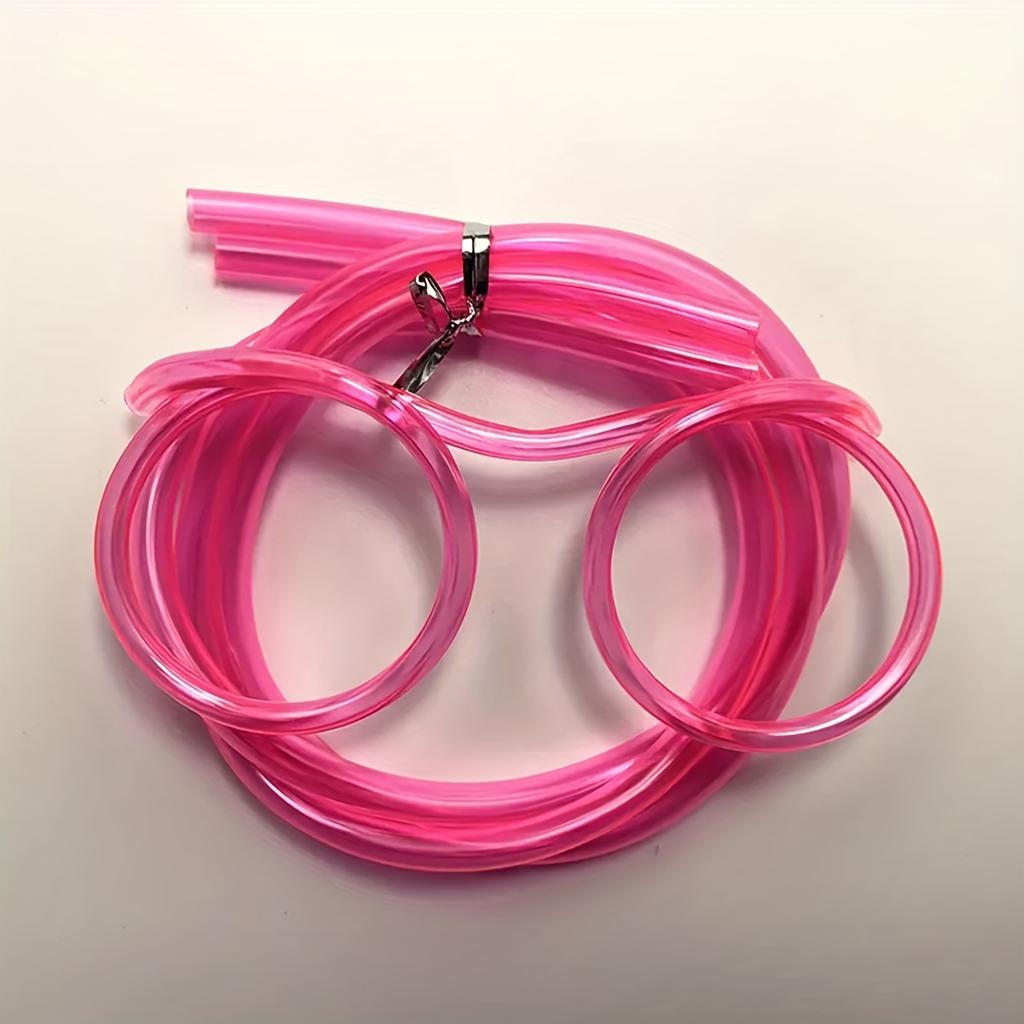 1 ks- Brýle se slámkou, zábavné měkké brýle, flexibilní brčka na pití, party potřeby, barové potřeby