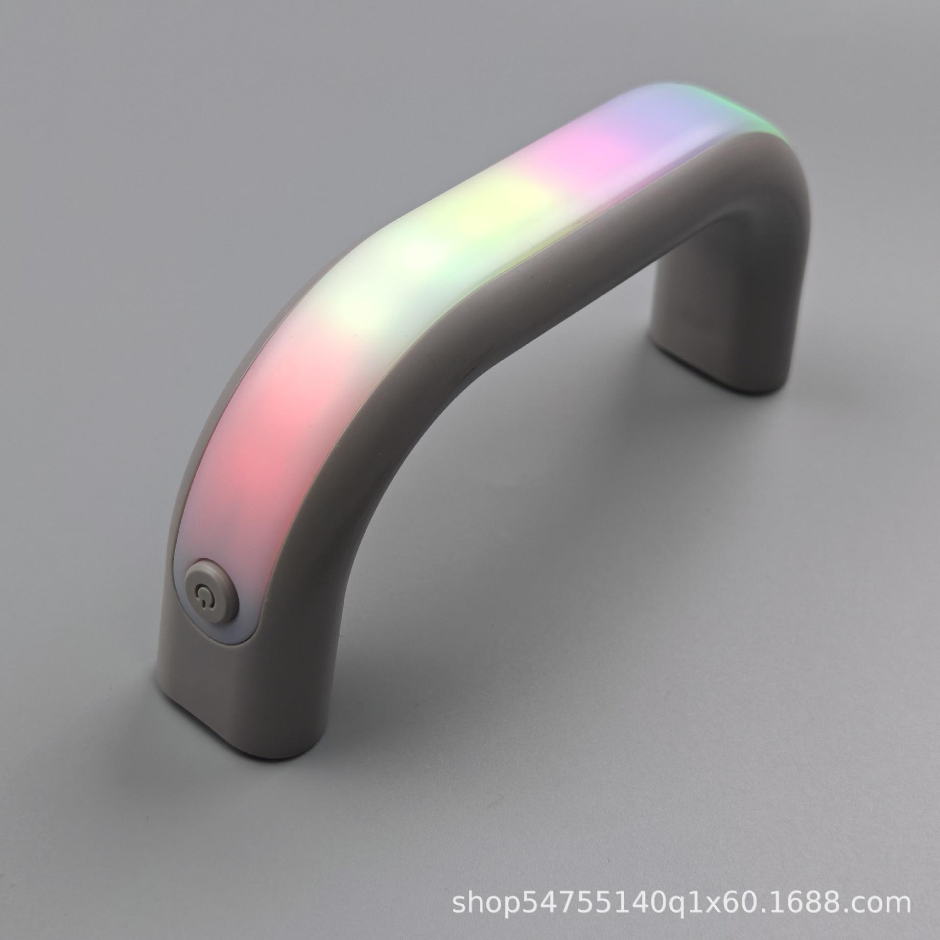 

Luminous water cup with colorful handle, creative and interesting multi-color handle Luminous handle серый