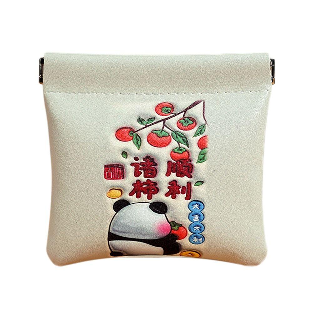 

Gift PU Shrapnel Bag Automatic Closing Portable Coin Purse Waterproof Coin Pouch