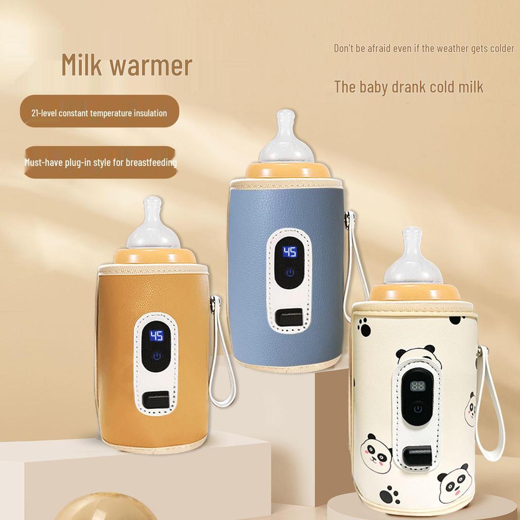 Portable Insulated Baby Bottle Warmer – Wireless, Car-Compatible, Ideal for On-the-Go Feeding