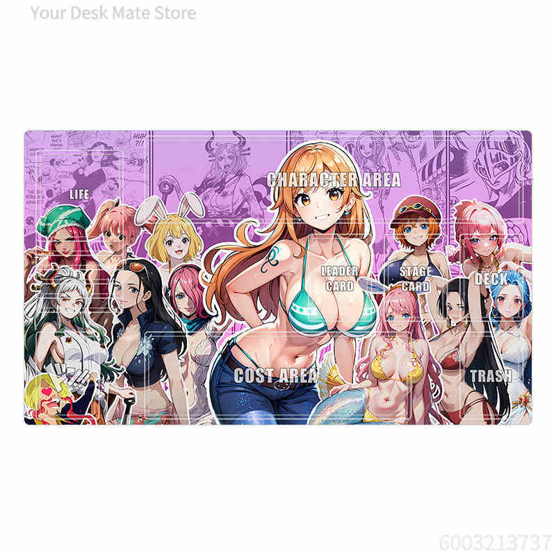 One Piece Opcg Nami Chopper Card Board Game Battle Mat Zoro Franky Board Game Card Duel Plate Mat Anime Gift Toys