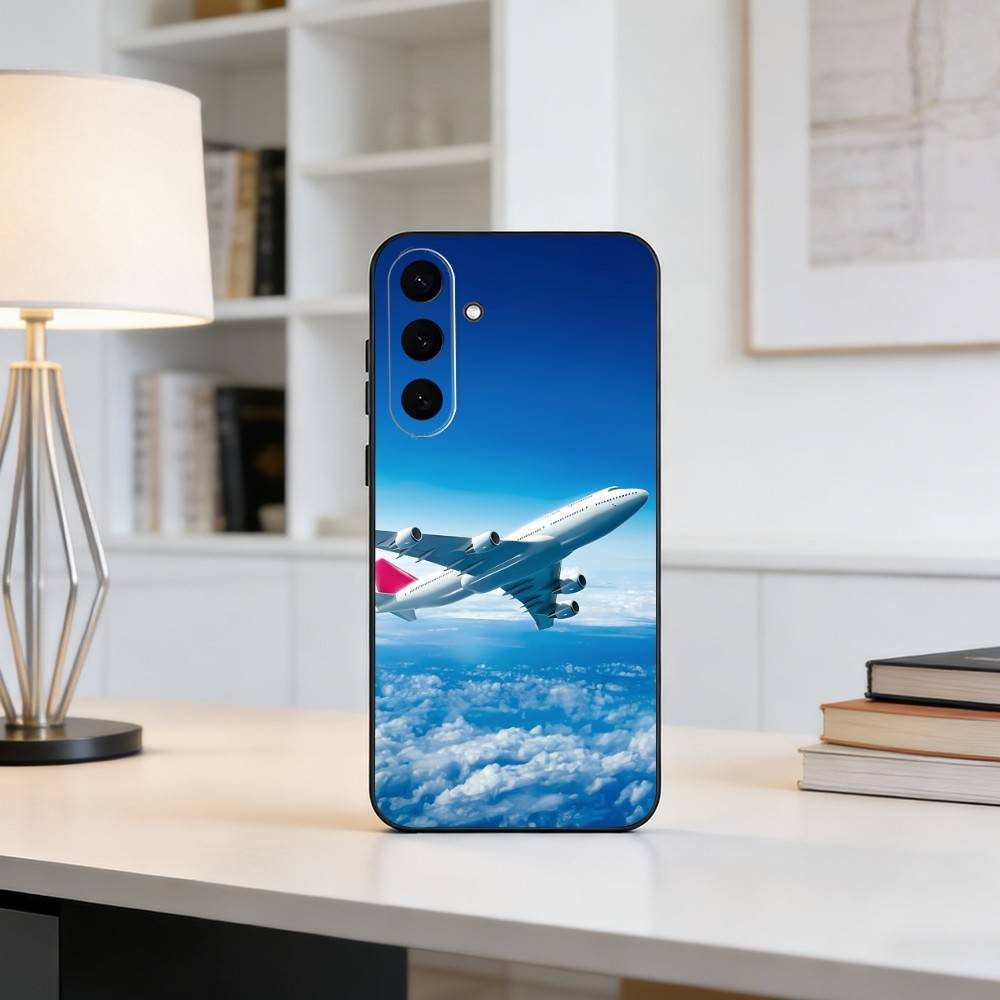 Airplane Plane  Phone Case For Samsung Galaxy A73,A72,A71,A70,A52,A51 Others Soft Black Cover