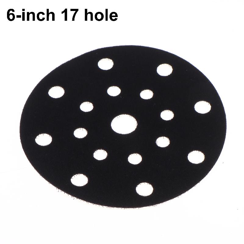 6inch 15 Holes Pneumatic Dry Grinding Head Sponge Buffer Pad Dry Grinding Machine Soft Pad Selfadhesive Grinding Machine