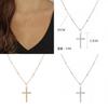 Fashionable Alloy Cross Pendant Necklace For Women Geometric Design Wholesale And Retail