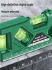 Magnetic High-Precision Drop-Proof Spirit Level Protractor with Mini Ruler