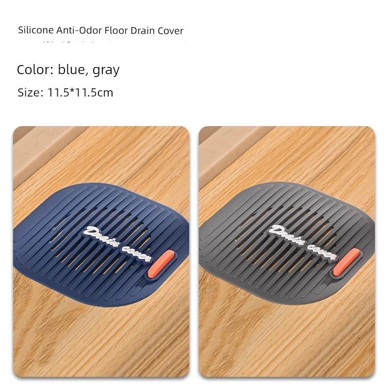 German Anti-Hair Clogging Drain Cover Bathroom Sewer Sink Filter Net Anti-Odor Silicone Mat for Home Toilet