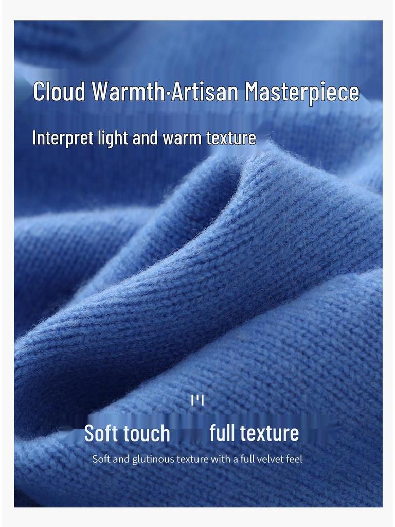 Men's 100% Australian Wool Hooded Cardigan - Heavyweight, Thick, Loose Casual Hoodie with Zipper