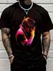 Unisex Retro Michael Jackson Music Superstar Artist Black T-Shirt