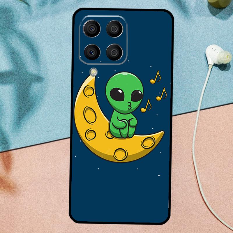 Aesthetics Cute Cartoon Alien For Samsung Galaxy M14 M34 M54 M20 M06 M16 M12 M13 M15 M35 M55 M33 M53 M21 M31 M32 M52 Case