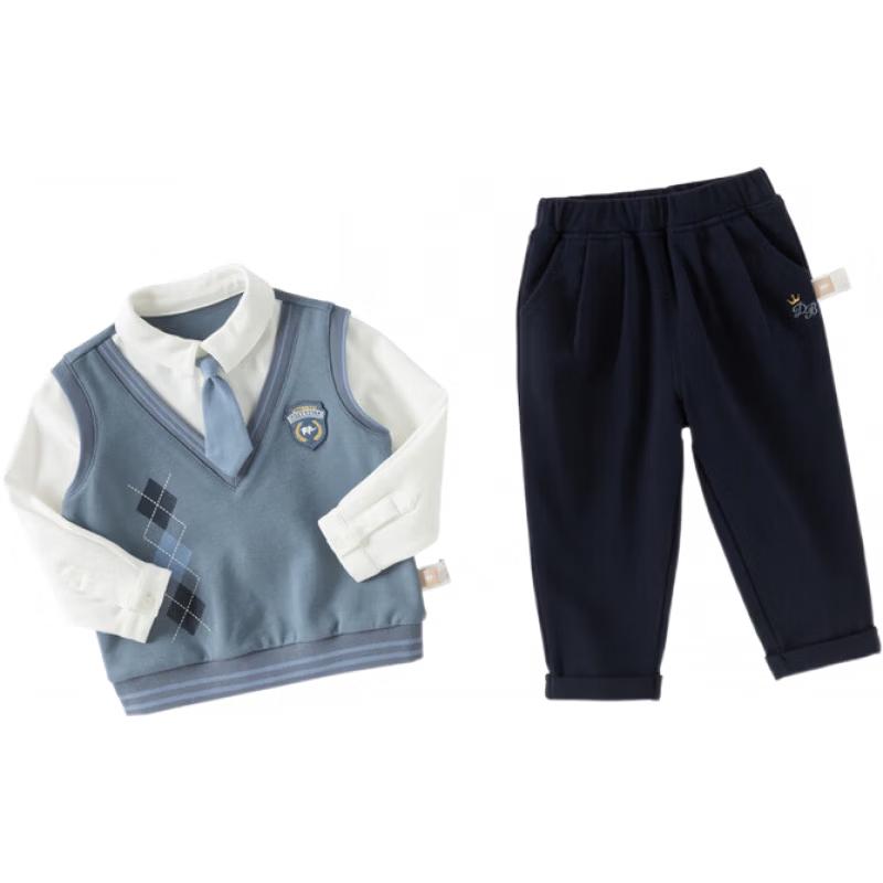 DAVE & BELLA Boys  Gentleman Academy Style Long Pants Set 110cm