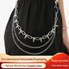 Cross-border Hip Hop Punk Rivet Stage Performance Multi-layer Metal Pant & Waist Chain for Jeans