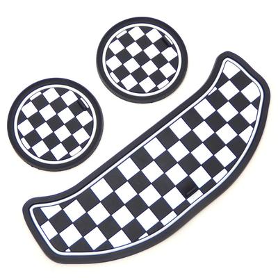 IP MINI Podložka pod hrnek MINI Pasuje na Union Jack Mini Cooper (F54) 3 listy Kostkované