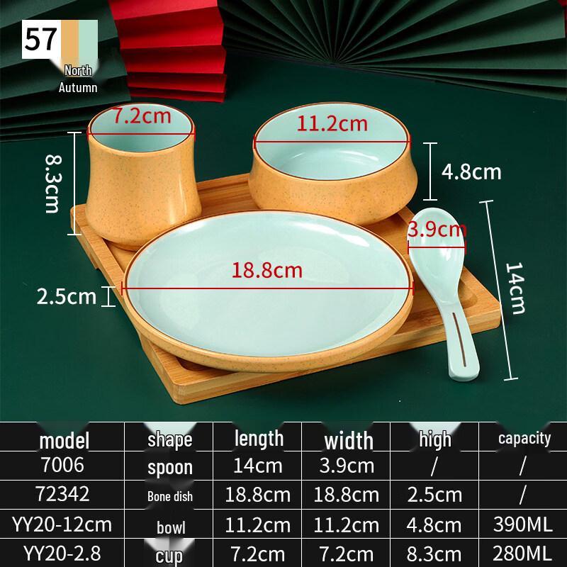 RuHan Commercial 4-Piece Tableware Set