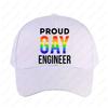 Stolt Gay Ingenjör LGBTQ Keps Kvinnor Unisex Vuxen Casual Justerbar Tryckt Baseballkeps Truckerkeps