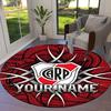Dragon Crest Custom Name Round Area Rug Carpet Rug For Living Room Bedroom Sofa Playroom Decor Nonslip Floor Mat