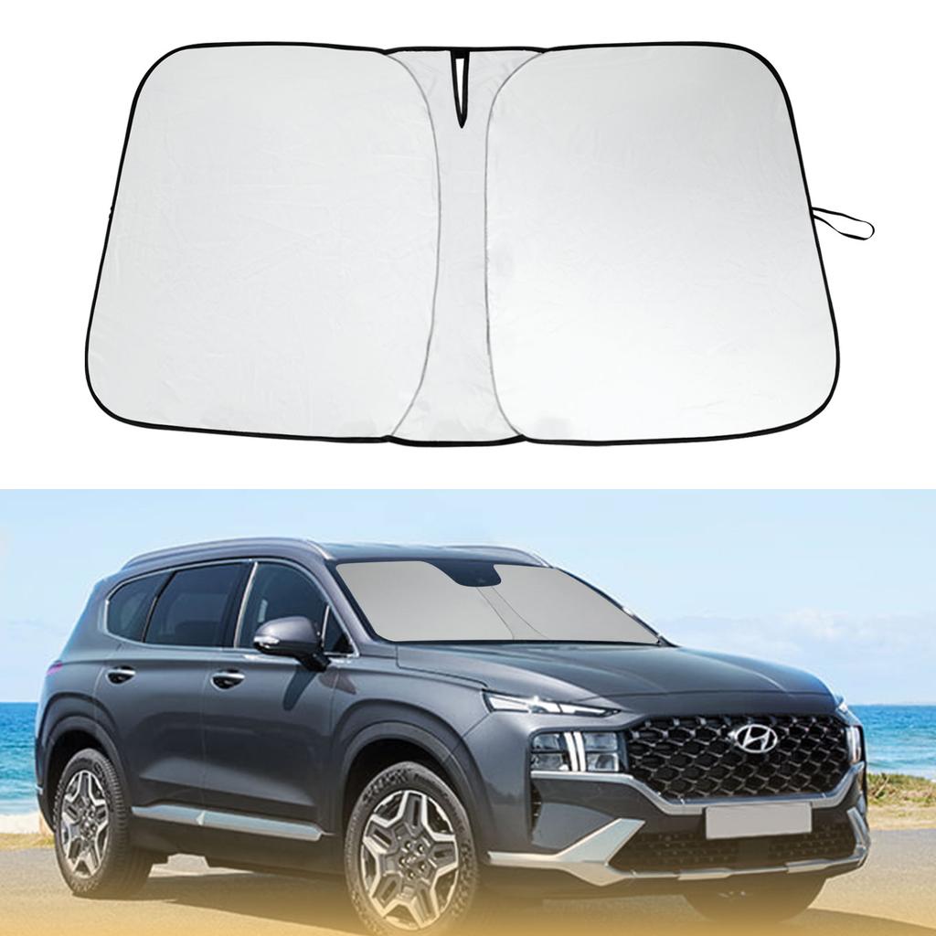 For Hyundai Santa Fe 2019 2020 2025 2025 2025 Car Windshield Sun Shade Reflective UV Shield Cover Visor Protector Accessories