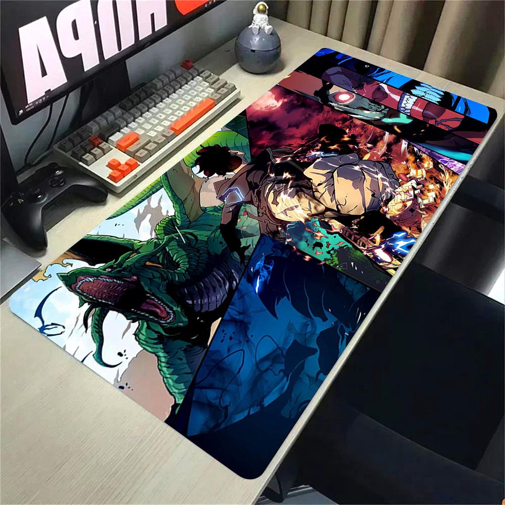 Anime Solo Leveling HD Printing Mousepad xmm Computer Gamer Lock Edge Nonslip Mouse Pad XXL Keyboard PC Protect Table Pad
