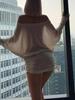Europese Lente 2026 Strapless One-Shoulder Bodycon Jurk voor Dames