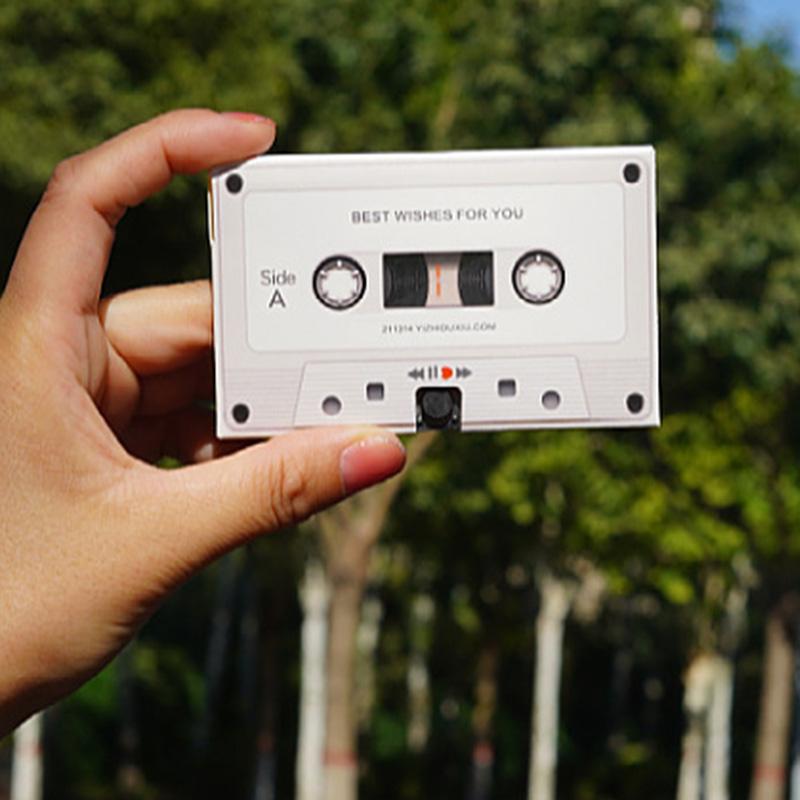 Recording Greeting Card Exquisite Unique Reusable Recordable DIY Greeting Card for Birthday Anniversaries