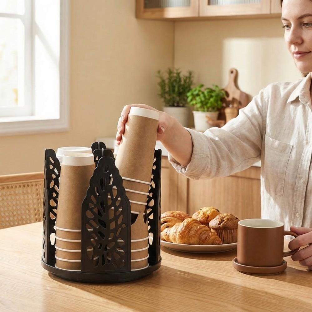 Detachable Cup Storage Rack 4in1 Paper Cup Holder Paper Cup Dispenser Commercial Use