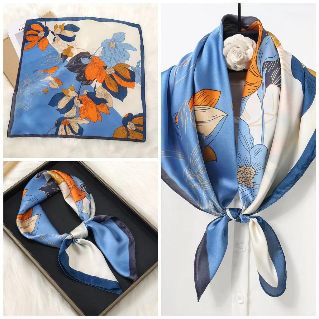 Eleganti Foulard di Seta da Donna Con Centinaia di Camicie, Assistenti di Volo, Decorazione Professionale, Protezione del Collo, Foulard, 70 Foulard Quadrati Piccoli.