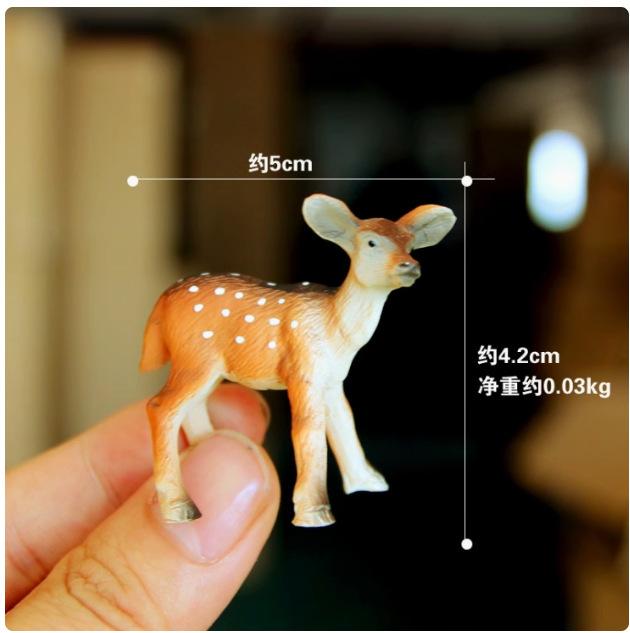 Mini Christmas Village Figurines Set Snowman Bear Deer Animal Models For Dollhouse Garden Scenery DIY Display Ornaments