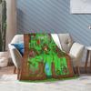 Horror 99 Nights in the Forest Survival Games Blankets Flannel Awesome Soft Throw Blanket for Home Autumn/Winter