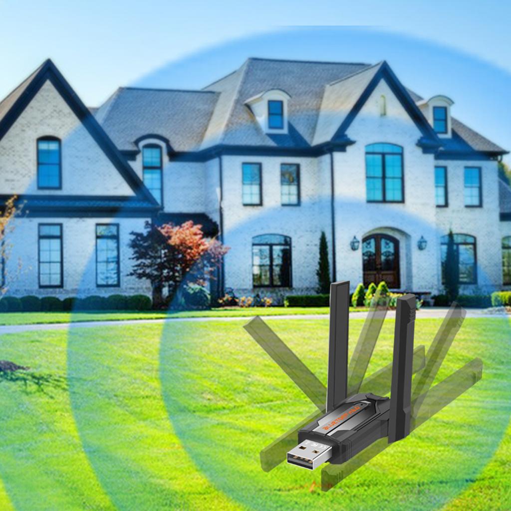 BT 6.0 Adapter Plug & Play Wireless Dongle Reconnect 7 Devices Simultaneously for Headphone/Keyboard/Mouse/Speakers/Printer