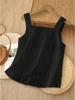 2025 Summer Pleated Lace Patchwork Slimming Versatile Vest Top