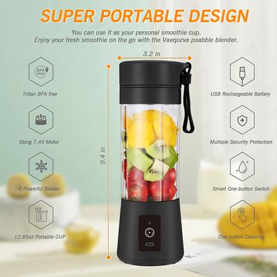 Přenosný mixér na koktejly a Smoothie Osobní velikost Cestovní nádoba na odšťavňovač pro jednu porci