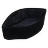 A52E Muslim Kufi Hat for Men Islam Prayer Lightweight Black Skull Cap Turban Bonnet Unique Design Topi Ramadan Gift