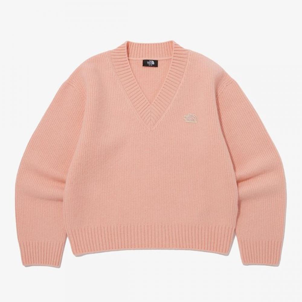 The North Face Women S V Neck Sweater Nt7ap52b CORAL PINK095 9900₽