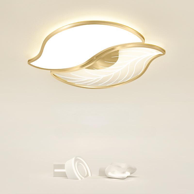 

Потолочные светильники для спальни с листьями, светильники для спальни, современные минималистичные персонализированные потолочные светильники Diameter 50cm золотой