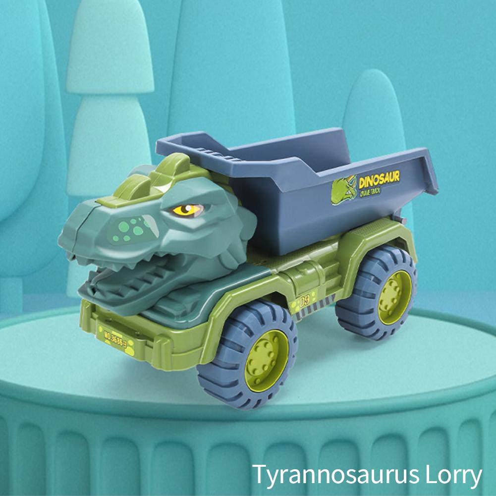 Children Dinosaur Engineering Car Toys Kids Large Size Transport Excavator Vehicles Carrier Truck Toy Pull Back Vehicle Gifts