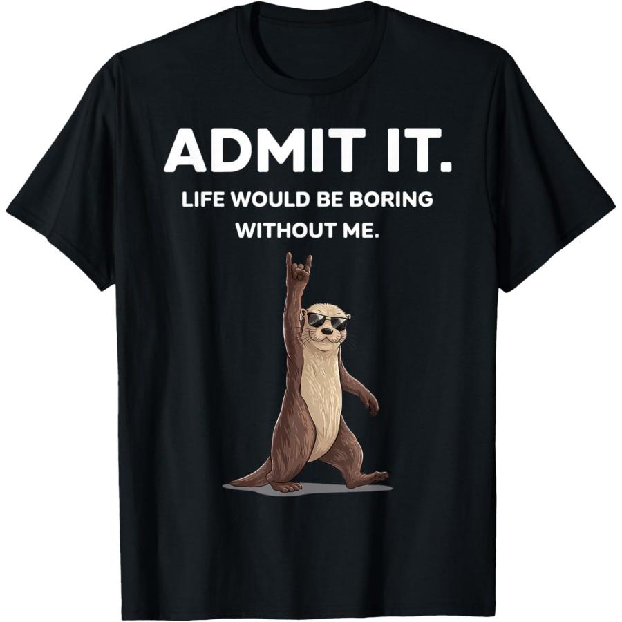 

Выдра Признайся Смешные Подарки Рок Он Для Мужчин Женщин Мальчика Ребенка Футболка XXXXXL чёрный