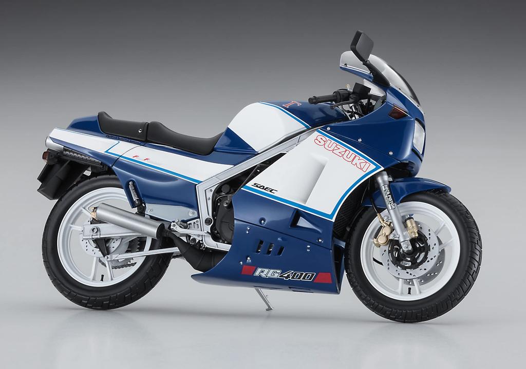 Hasegawa Suzuki Late Model Color Cowl Plastic Model 21739 1/12 RG400 Blue/White w/Under