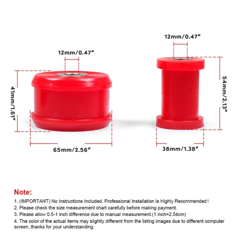 Kit Boccole Braccio Inferiore Anteriore Auto 22-202 Compatibile Per Golf MK2 MK3 MK4 Poliuretano Accessori Auto 4 Pezzi