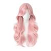 Peruci Sintetice Roz la Modă Peruci Elegante Cosplay Lolita Perucă Lungă Ondulată Creț Joc de Rol