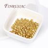 4mm 5mm 6mm 8mm Spacer Bead For Bracelets 18K Gold Plated Separator For Beads, DIY Jewelry Making Accessories