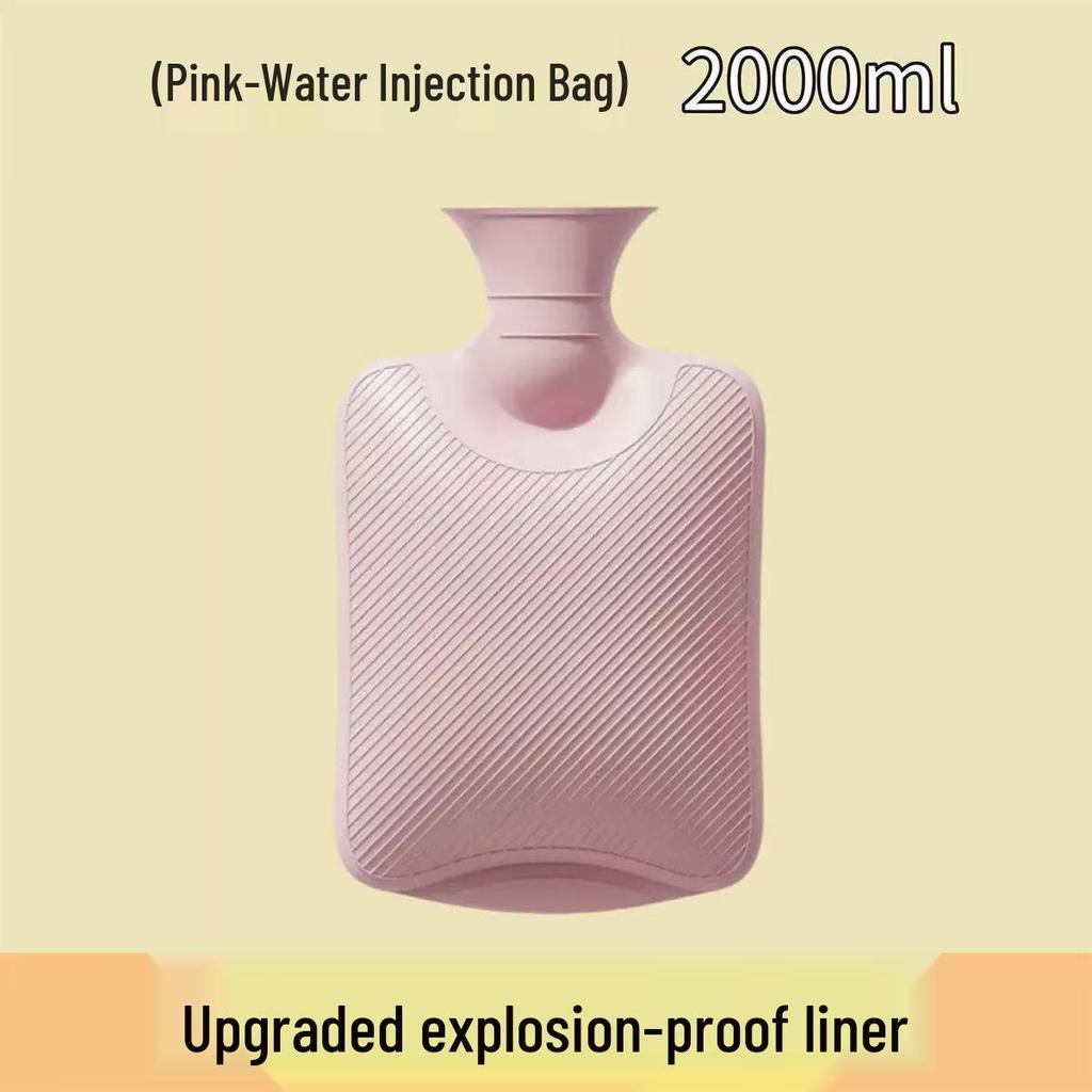 Thickened Explosion-Proof Hot Water Bottle – Warm Compress for Belly, Bed, Feet, and Hands.