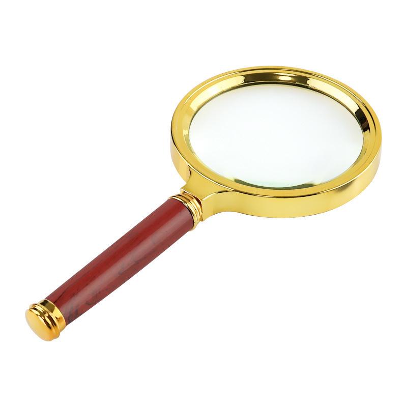 Portable 10x High-Definition Handheld Magnifier with Dragon Pattern Handle - Perfect for Elderly Retro Reading