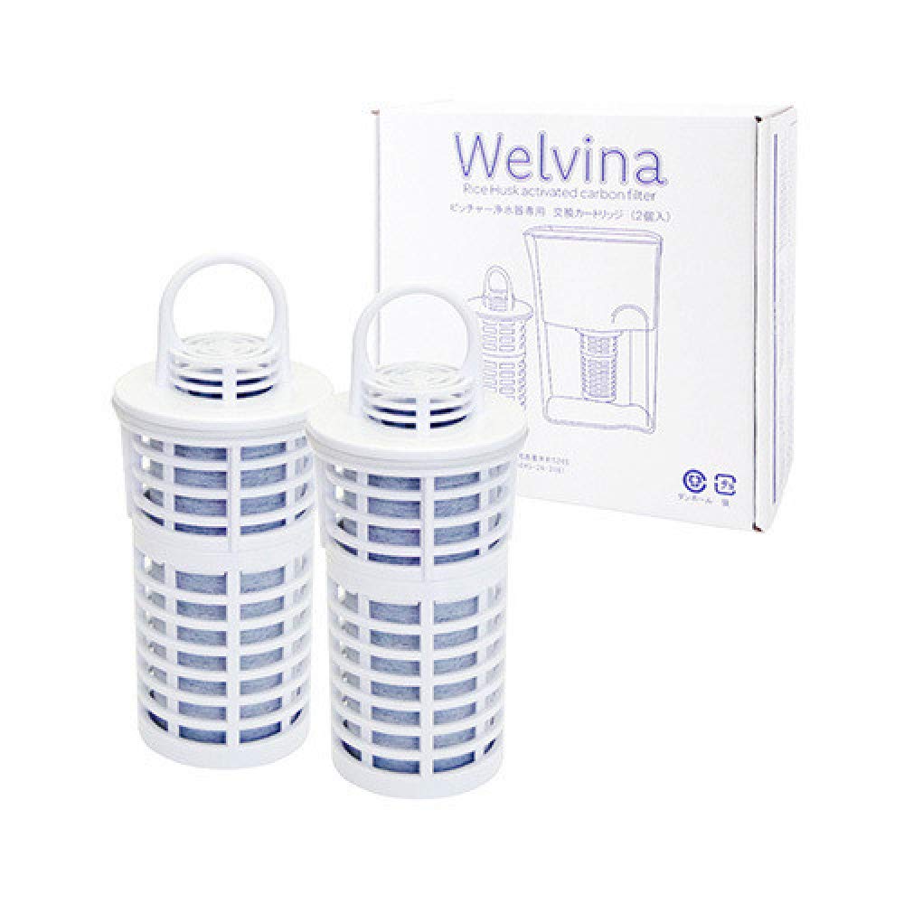 

Silica water purifier Welvina Welvina water purification pitcher pot type dedicated cartridge 1 box for about 1 year [Genuine product] (2 pieces)