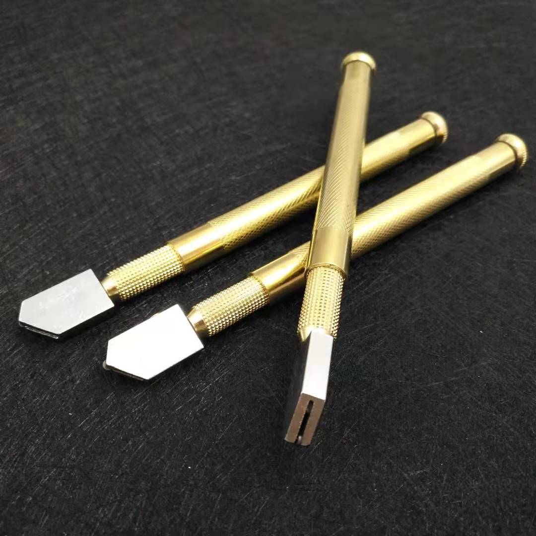 

Стеклорез Алмазный резак Инструмент для резки Аксессуары Нескользящая ручка 170 мм Подходит для резки стекла Алмазов и минералов 2pcs золотистый