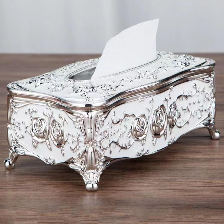 1PC European Style Tissue Box, Home Kitchen, Living Room, Bedroom, Restaurant, Bar, Hotel Napkin Extraction Box, Plastic Box