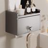 Wall Mounted Toilet Paper Holder Waterproof Draw Tissue Box Toilet Paper Container  for Home