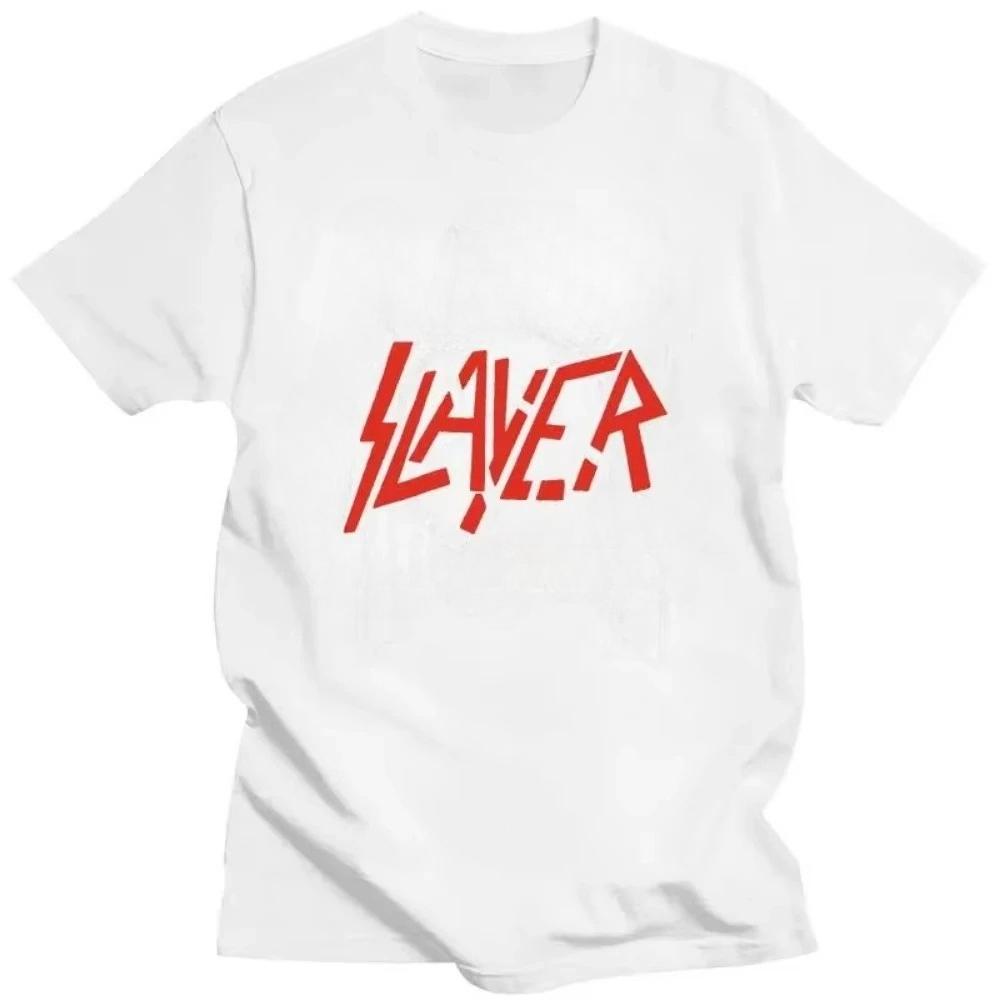 2025 Slayer Men'S Black Eagle T Shirt Men Women Medium Black TEE Shirt Cotton T-Shirt Family Matching Outfits Men Clothing