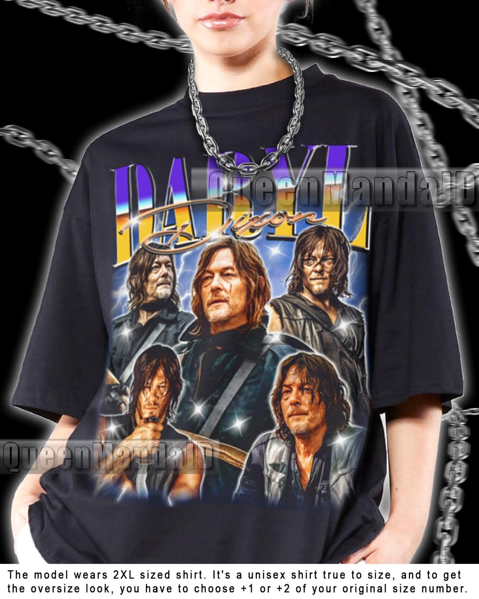 Vintage Daryl Dixon Shirt Retro Fan Tee, 90s Retro Style Twd SweaT-Shirt R096 S